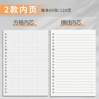B5/A5 Detachable Coil Notebook for Students, Thickened Loose-Leaf Ring Binder