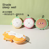 Fruit Series U-Shaped Neck Pillow Set with Eye Mask for Office Naps and Travel