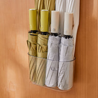 Hurry Wall-Mounted Umbrella Holder with Drip Tray, Clear Home Entryway Organizer