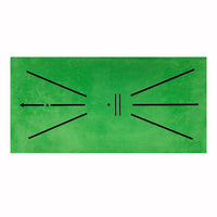 Golf Hitting Mat with Swing Trajectory Display, Portable Practice Aid for Chipping and Driving