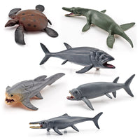 Miniature Prehistoric Ocean Animal Models for Kids - Ammonite, Trilobite, Turtle, Dunkleosteus Figurines
