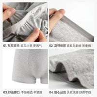 Men's Disposable Cotton Boxer Briefs for Travel, Individually Wrapped, Breathable & Hygienic