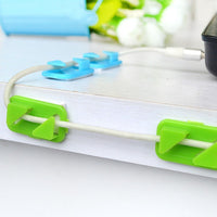 Self-Adhesive Cable Clips for Desk and Wall Organization