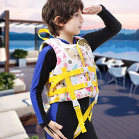 Newao Kids' Anti-Flip Safety Swim Vest with Buoyancy for Toddlers and Children, Portable Fishing Life Jacket