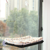 Window Mounted Cat Hammock with Suction Cups - Detachable & Washable Cat Bed for All Seasons