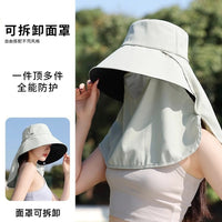 Women's UPF 50+ Sun Protection Bucket Hat with Wide Brim and Neck Flap for Outdoor Activities