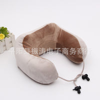 Memory Foam U-Shaped Neck Pillow for Travel, Airplane, and Napping - Cartoon Design