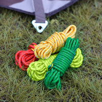 Reflective Guy Ropes with Tensioners for Tents and Tarps, 4m Thickened Windproof Camping Rope