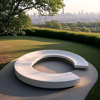 UHPC Concrete Planter Bench Outdoor Landscape Seating