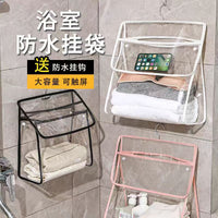 Waterproof Transparent Bathroom Hanging Storage Bag for Clothes