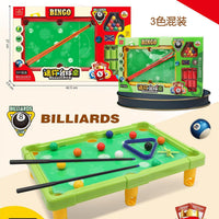 Kids Mini Pool Table Toy Set, Parent-Child Interactive Educational Game, Large Gift Box Billiards Table for Kindergarten Institutions