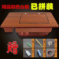 Vintage Sewing Machine Wooden Tabletop with Drawers, Universal Treadle Sewing Machine Desk