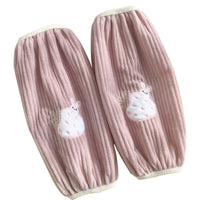 Women's Plush Stain-Resistant Arm Sleeves for Office Work and Home Chores
