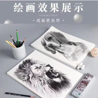 Thickened All-Wood Pulp Sketch Paper for Art Students, 4K/8K Watercolor and Pencil Drawing