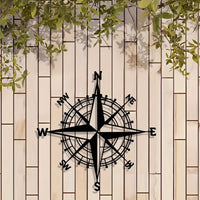 Nautical Compass Wall Decor Metal Art Hanging Ornament