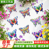 Metal Butterfly Wall Decor for Outdoor Garden Fence and Patio