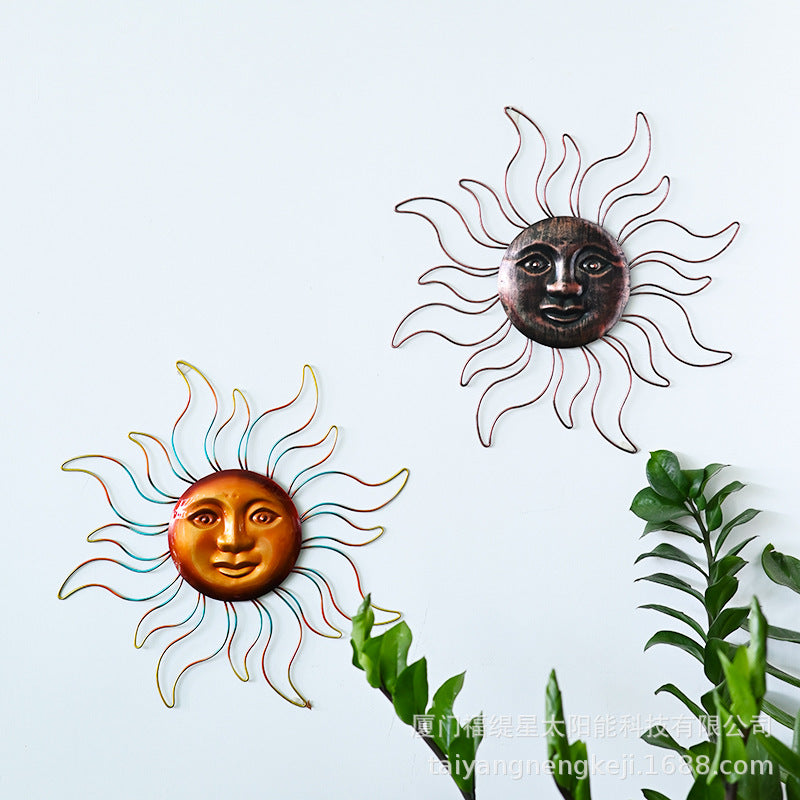 Modern Minimalist Metal Sunflower Wall Decor for Home and Garden