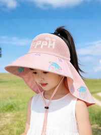 Kids' Summer Sun Hat with Wide Brim, UV Protection, Breathable, Adjustable, for Boys and Girls