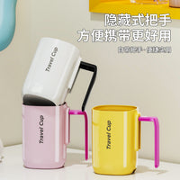 Portable Travel Toothbrush Toothpaste Holder Set with Handle, Multi-functional Storage Case for Outdoor Trips