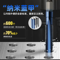 Hex Shank Tap Drill Bit Set with Nano Coating for Electric Drills, M3-M12