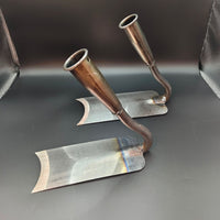 Manganese Steel Garden Hoe, Industrial Grade Forged All-Steel Hardened, Curved Handle