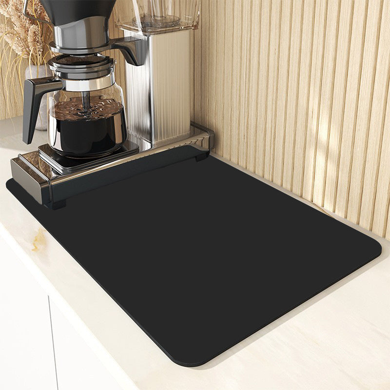 Diatomaceous Earth Coffee Machine Mat Quick Dry Bar Countertop Absorbent Pad