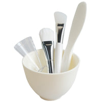 5-Piece Silicone Facial Mask Mixing Bowl Set with Brush and Spatula for Skin Care