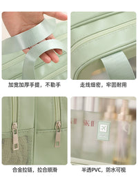 Waterproof Portable Travel Toiletry Bag with Dry/Wet Separation for Cosmetics, Shower, and Swimming