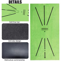 Golf Swing Practice Mat with Trajectory Feedback for Indoor Training