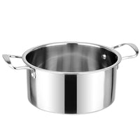 Thick Stainless Steel Mini Hot Pot for Individual Use, Induction Cooker Compatible