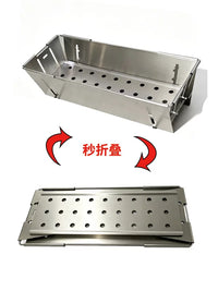 Portable Stainless Steel Folding BBQ Grill for Outdoor Camping and Home Use