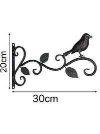 Bird Wall Mount Hook for Outdoor Garden Decor, Iron Art Hanging Bracket for Wind Chimes, Lanterns, and Bird Cages