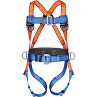 Full Body Safety Harness with Double Lanyard and Shock Absorber for Fall Protection