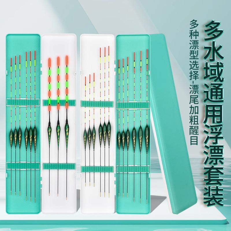 High-Sensitivity Fishing Float Set for Day and Night Fishing, Thickened Visible Floats for Wild Fishing and Shallow Water