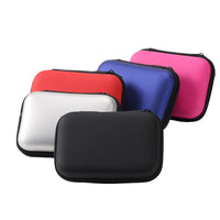 2.5-inch External Hard Drive Storage Case Waterproof EVA Zipper Bag for Charger and Data Cables