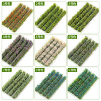 Miniature Simulation Flower Cluster Fence Model for DIY Sand Table Scenery