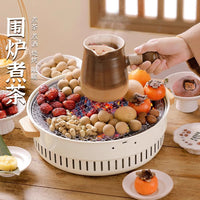 Electric Charcoal Grill and Teapot Warmer for Indoor/Outdoor Use
