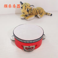 Kids Handheld Tambourine Drum for Early Childhood Music Education and Dance Props