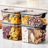 Multi-Compartment Airtight Food Storage Container for Tea, Grains, and Spices
