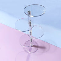 5-Tier Clear Acrylic Round Display Stand for Figures, Nail Polish, Cosmetics