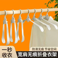 Foldable Non-Slip Portable Travel Hangers for Home and Dorm Use, 5-Pack