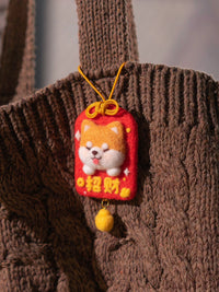 DIY Wool Felt Needle Felting Kit for Couples, Handmade Gift Doll Amulet Keychain