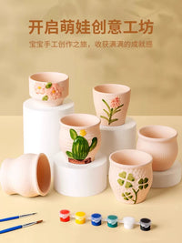 Electric Pottery Wheel Kit for Kids, Clay Sculpting Machine with Turntable, DIY Handcraft Tool Set for Students