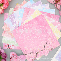 15cm Double-Sided Cherry Blossom Origami Paper for DIY Crafts