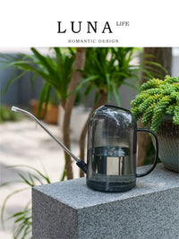 LUNA Horticulture Long Spout Watering Can with Spray Nozzle for Indoor Outdoor Plants