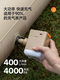 Wilderness Electric Air Pump for Outdoor Inflatables - Rechargeable, Portable, and Multifunctional