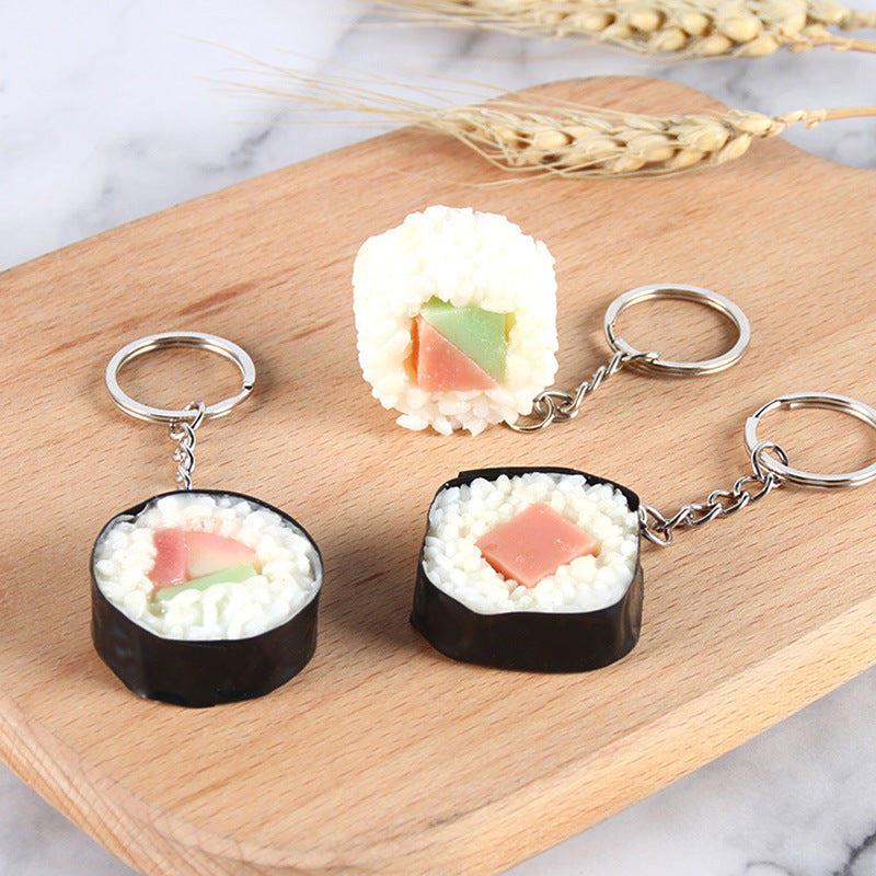 Realistic Japanese Sushi Food Keychain Charm