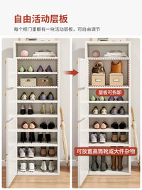 Slim Entryway Shoe Cabinet with Multi-Tier Storage for Hallway and Indoor Use