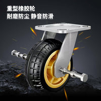 Heavy-Duty Foldable Steel Platform Cart with Silent Wheels for Moving and Hauling