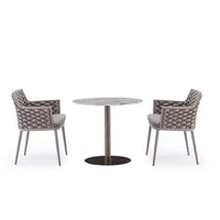 Nordic Outdoor Rattan Dining Set for Villa Garden Balcony
